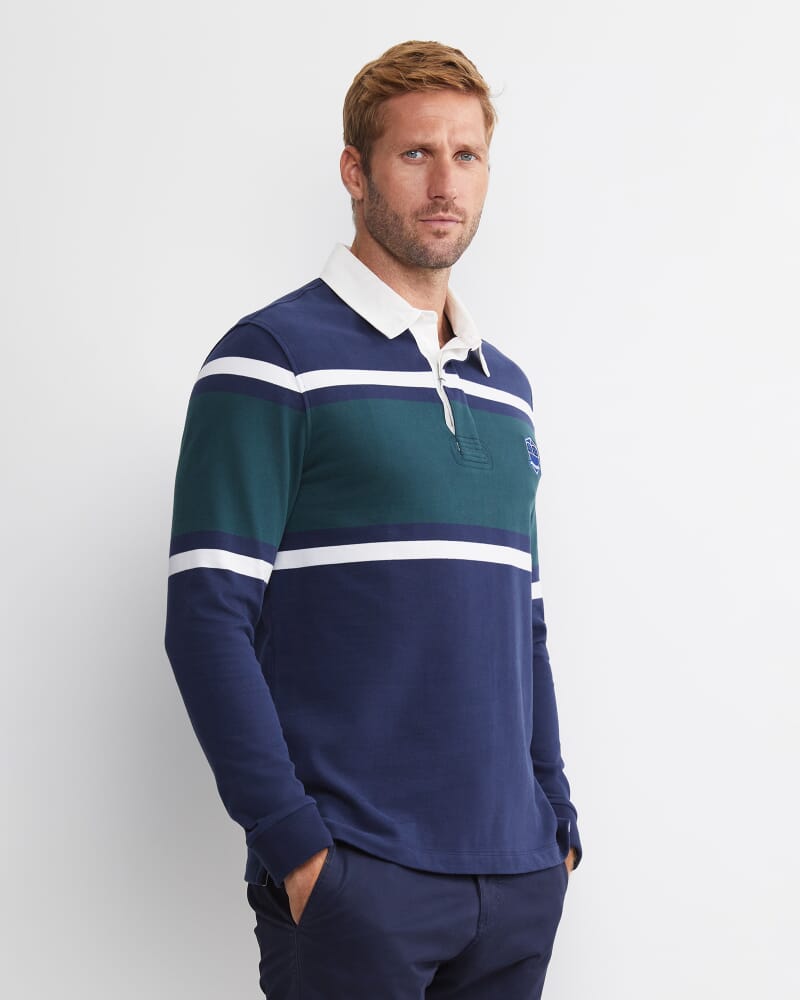Brady Long Sleeve Rugby in FOREST