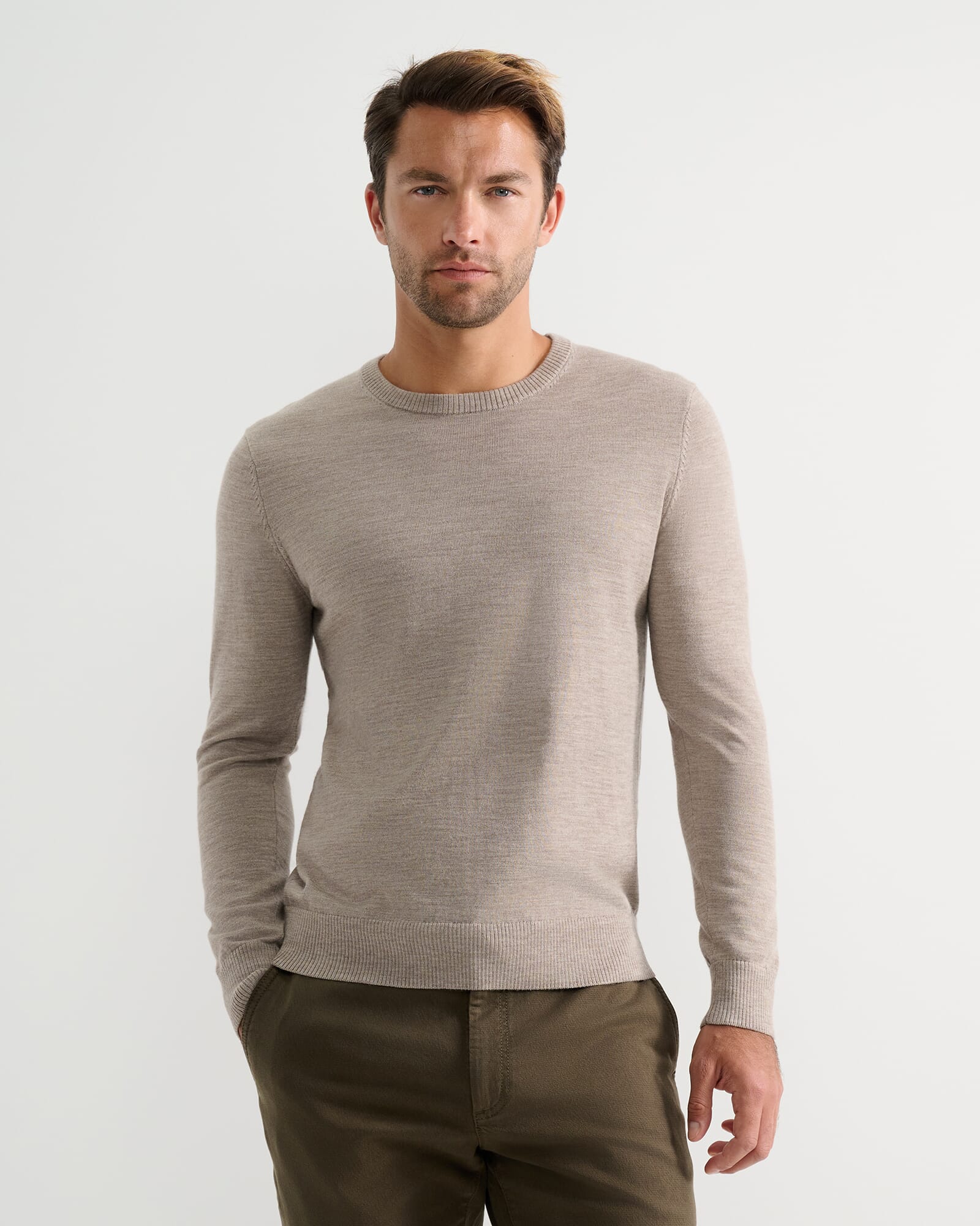 Merino Crew Neck Knit | Sportscraft