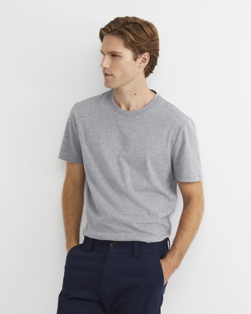 Supersoft Melange Tee in GREY MELANGE