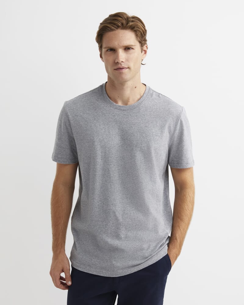 Supersoft Melange Tee in GREY MELANGE