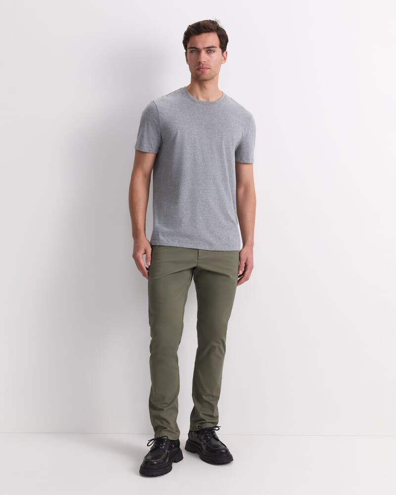 Supersoft Melange Tee in GREY MARLE