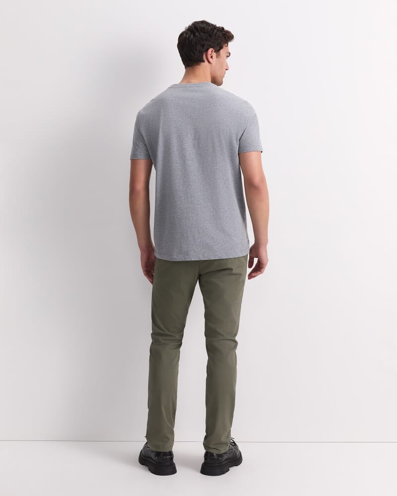Supersoft Melange Tee in GREY MARLE
