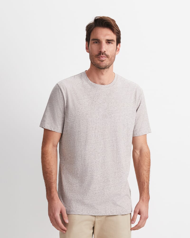 Supersoft Melange Tee in FAWN