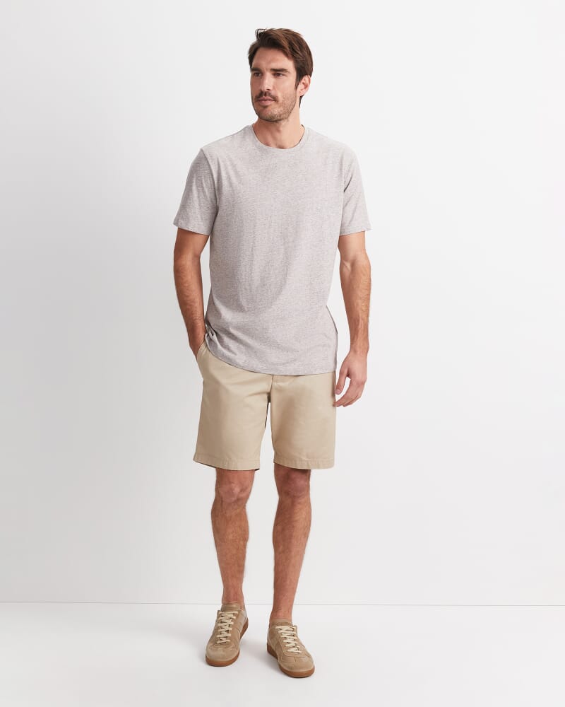 Supersoft Melange Tee in FAWN