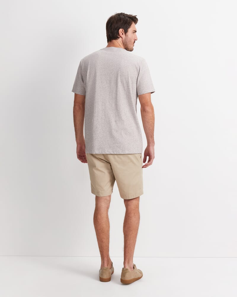 Supersoft Melange Tee in FAWN