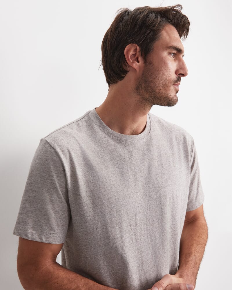Supersoft Melange Tee in FAWN