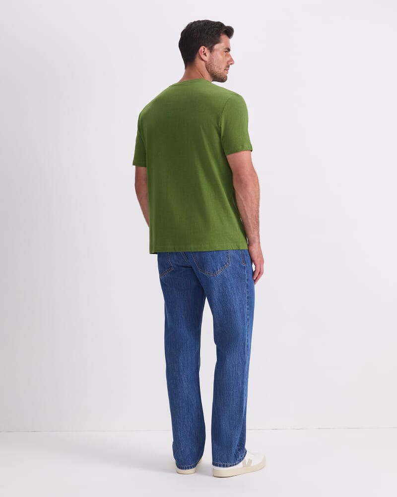 Supersoft Melange Tee in FOREST MELANGE