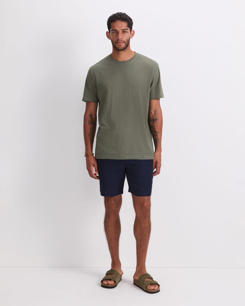 Supersoft Melange Tee in KHAKI MELANGE