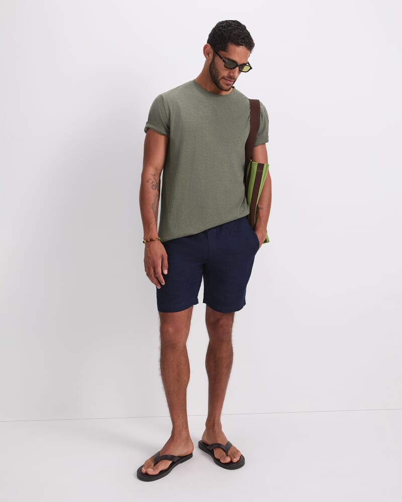 Supersoft Melange Tee in KHAKI MELANGE