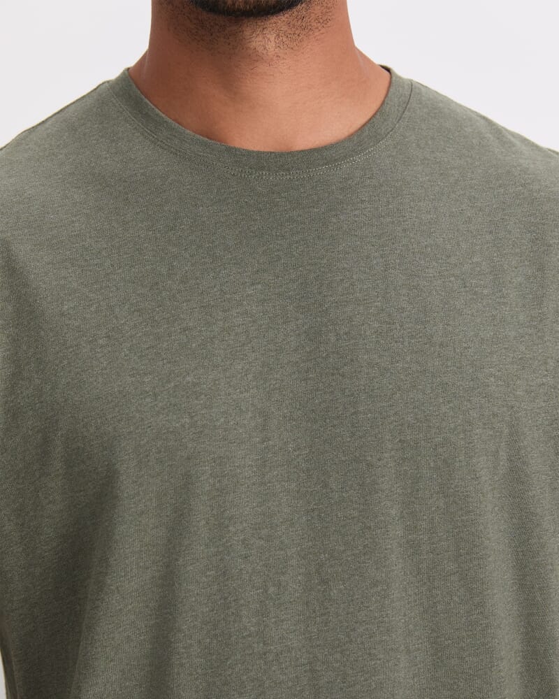 Supersoft Melange Tee in KHAKI MELANGE