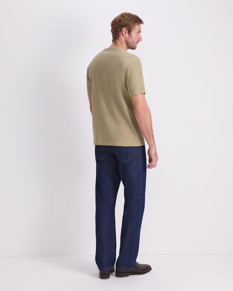 Supersoft Melange Tee in ARMY GREEN