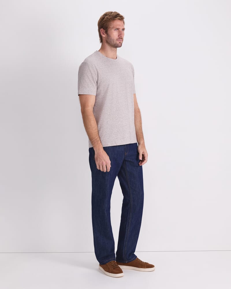 Supersoft Melange Tee in FAWN