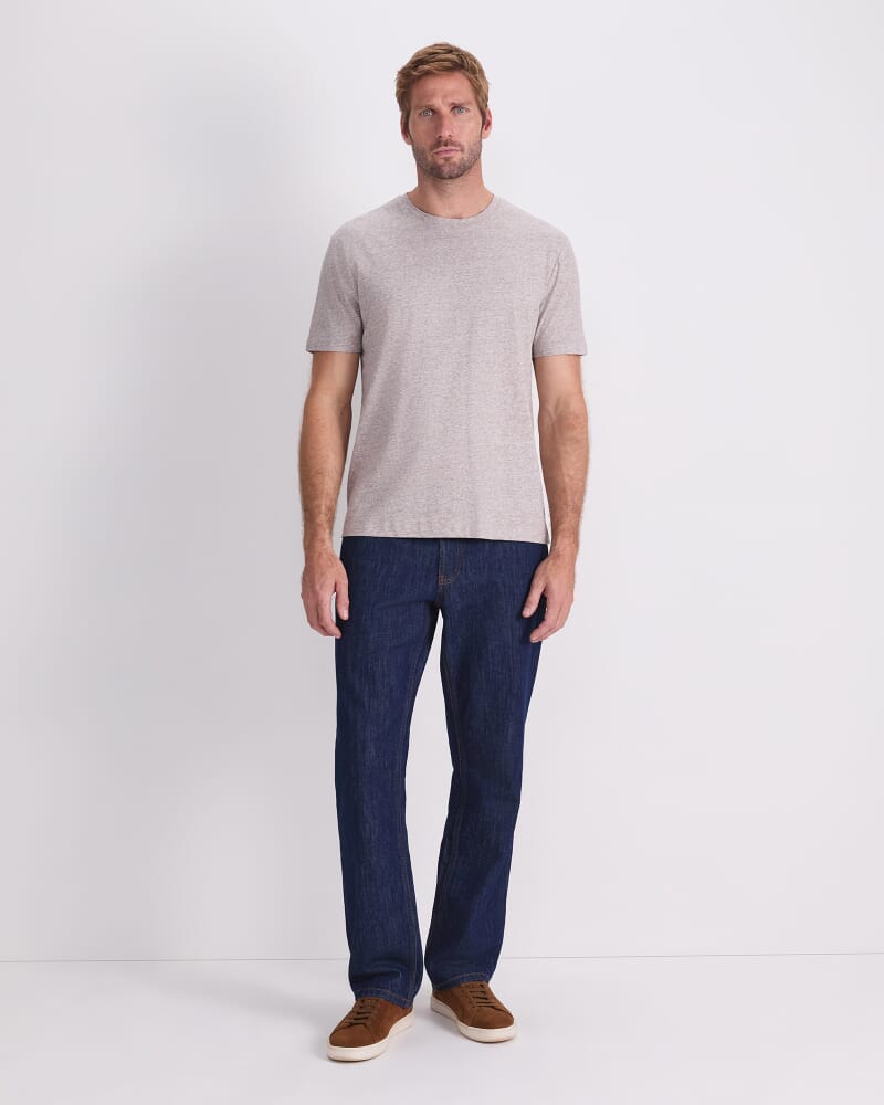 Supersoft Melange Tee in FAWN