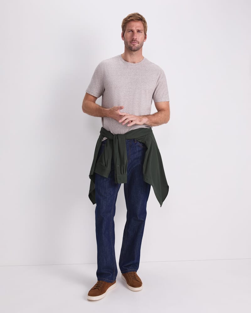 Supersoft Melange Tee in FAWN