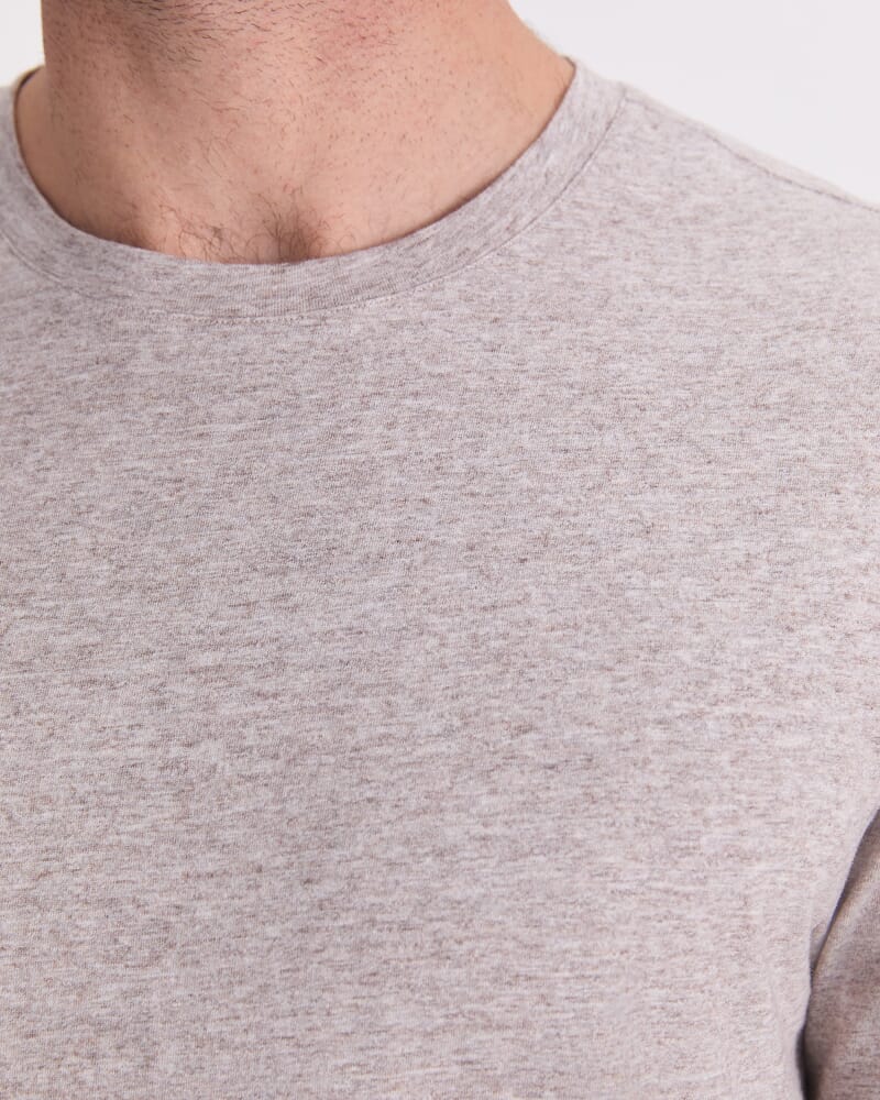 Supersoft Melange Tee in FAWN