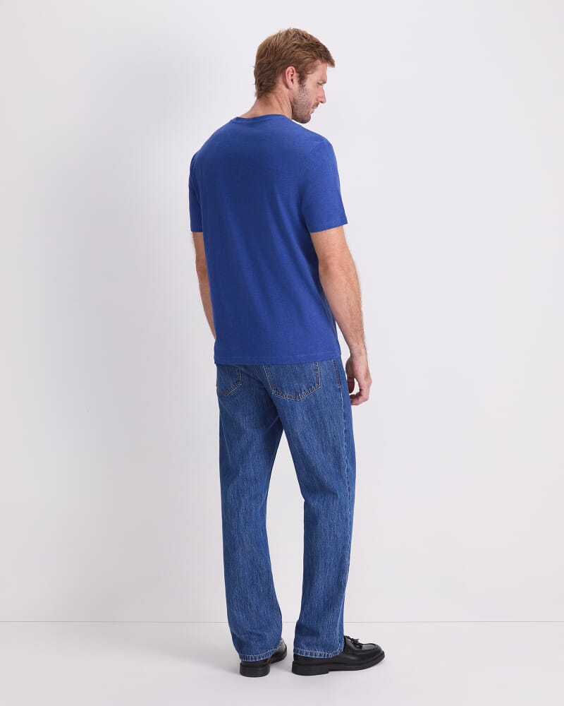 Supersoft Melange Tee in ROYAL BLUE