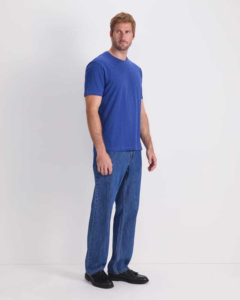 Supersoft Melange Tee in ROYAL BLUE