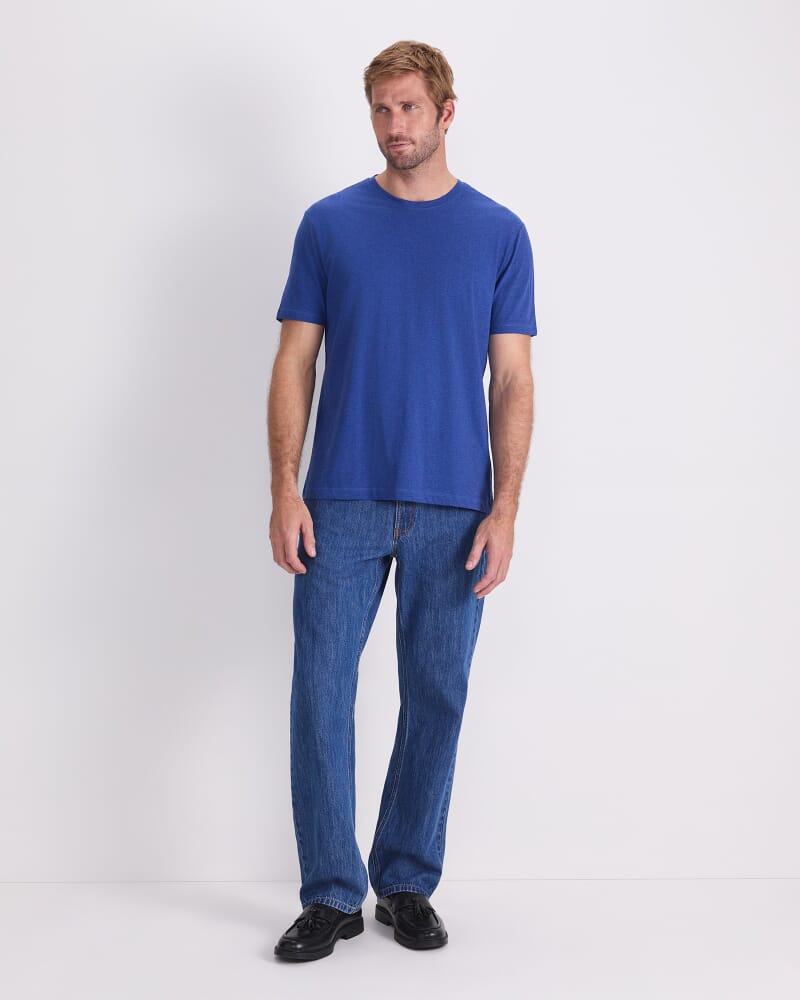Supersoft Melange Tee in ROYAL BLUE