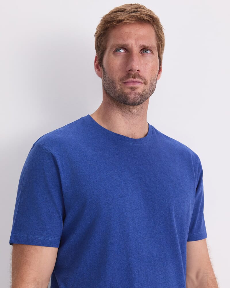 Supersoft Melange Tee in ROYAL BLUE