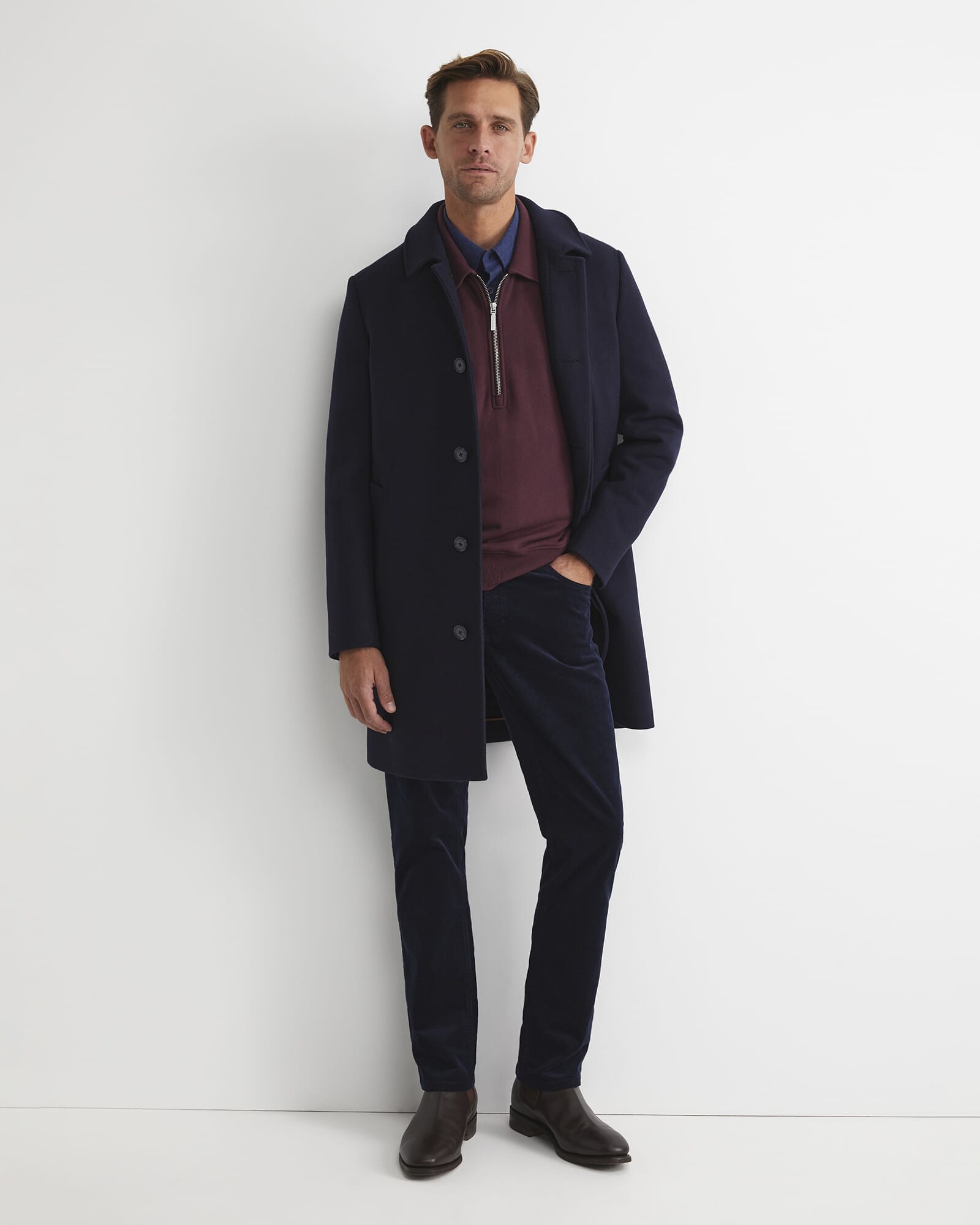 Micah Wool Blend Coat