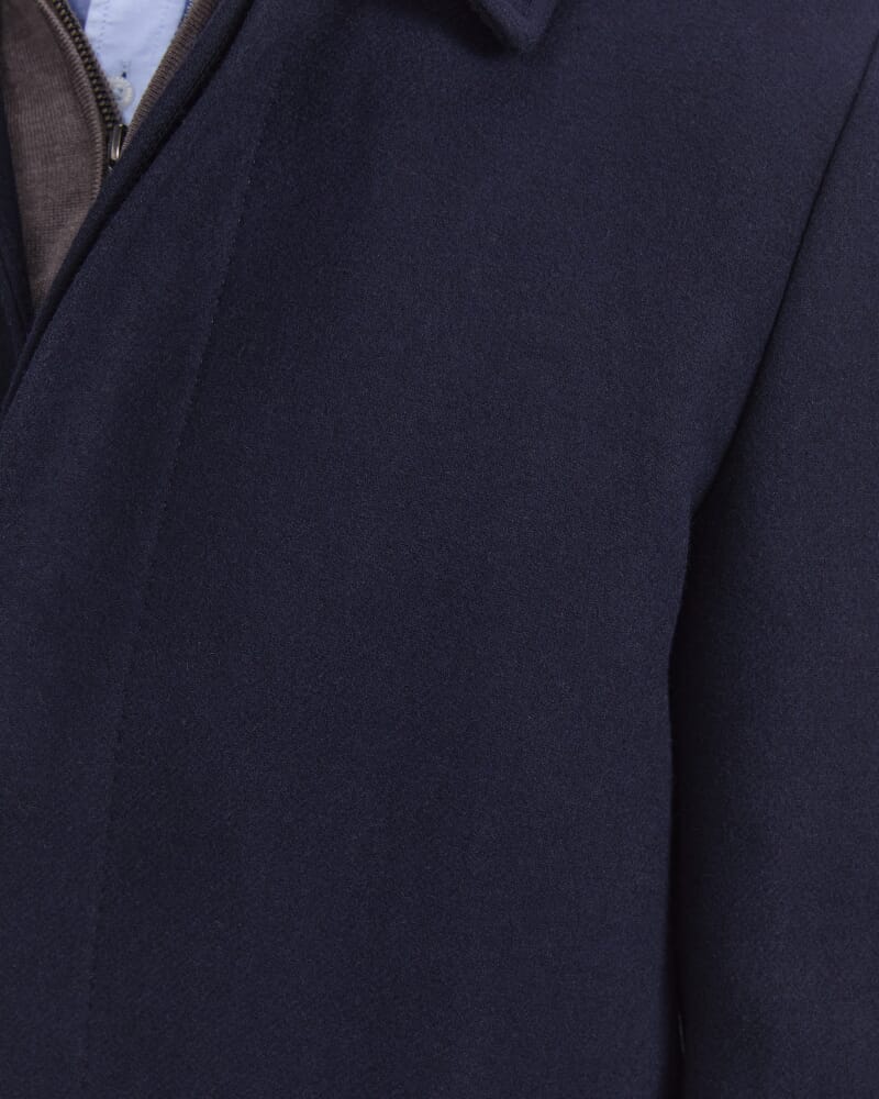 Micah Double Faced Coat in NAVY