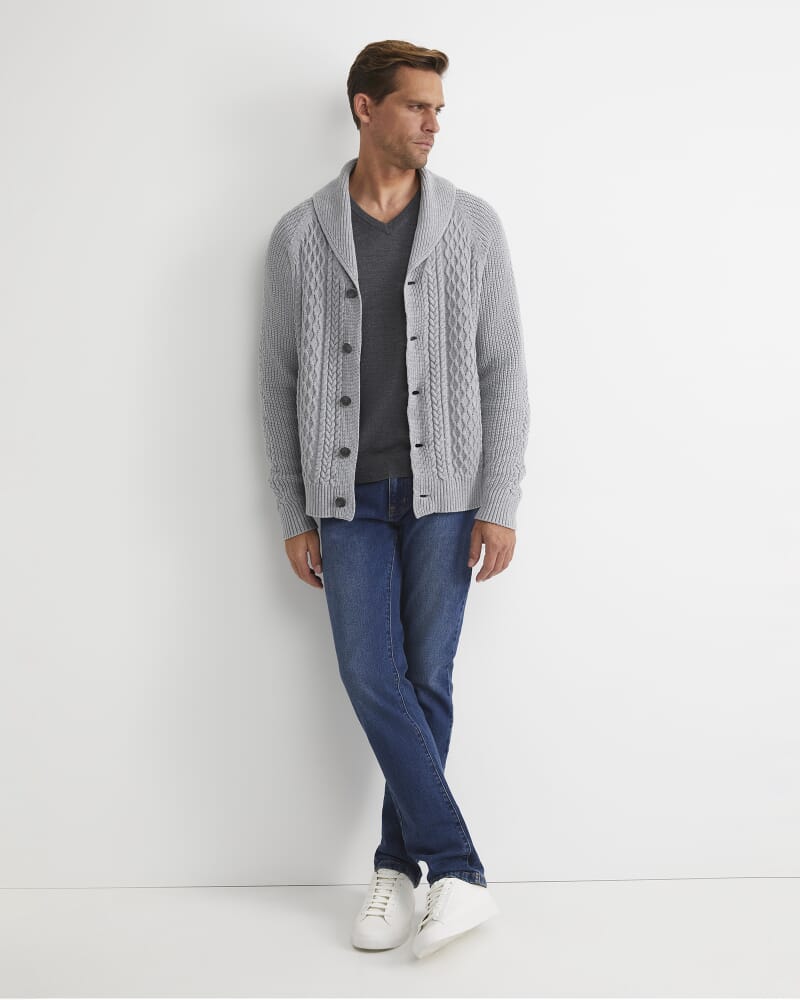 Joshua Cable Cardigan in GREY