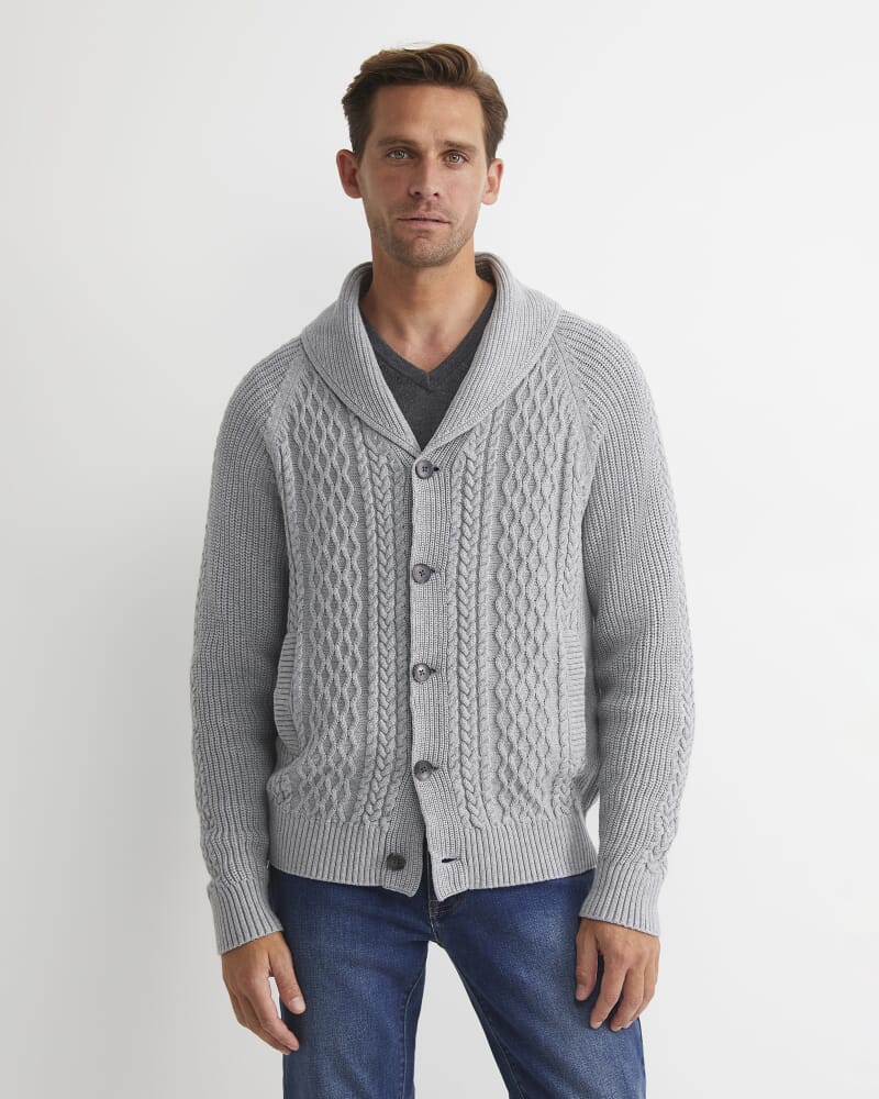 Joshua Cable Cardigan in GREY