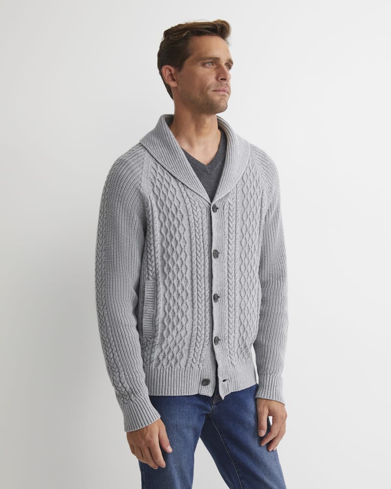 Joshua Cable Cardigan in GREY
