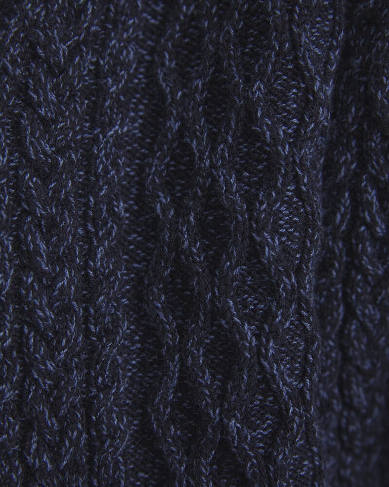 Joshua Cable Cardigan in NAVY/BLUE