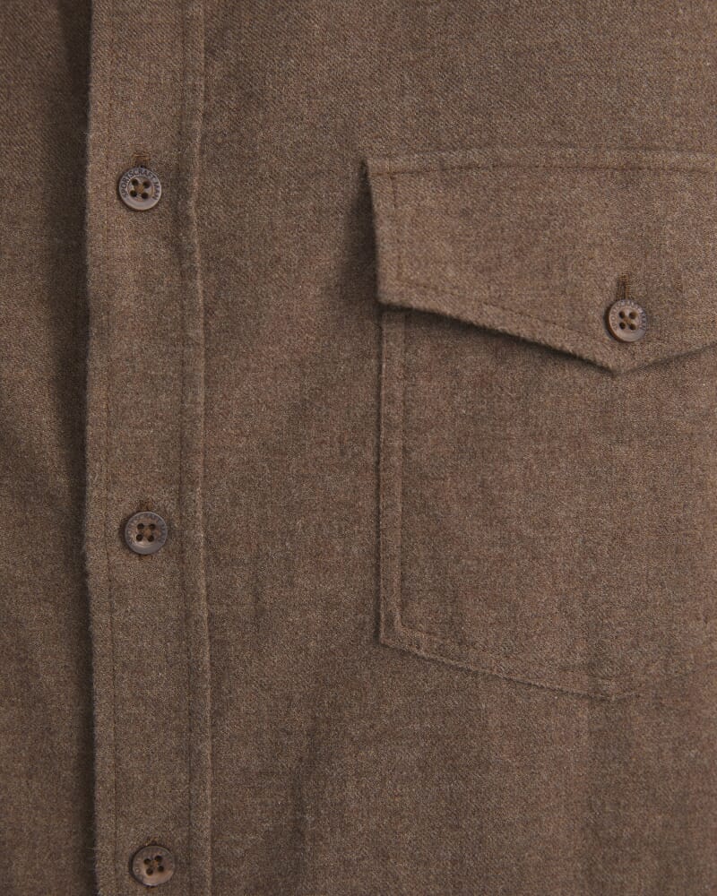 Jarron Long Sleeve Shirt in CAFE MELANGE