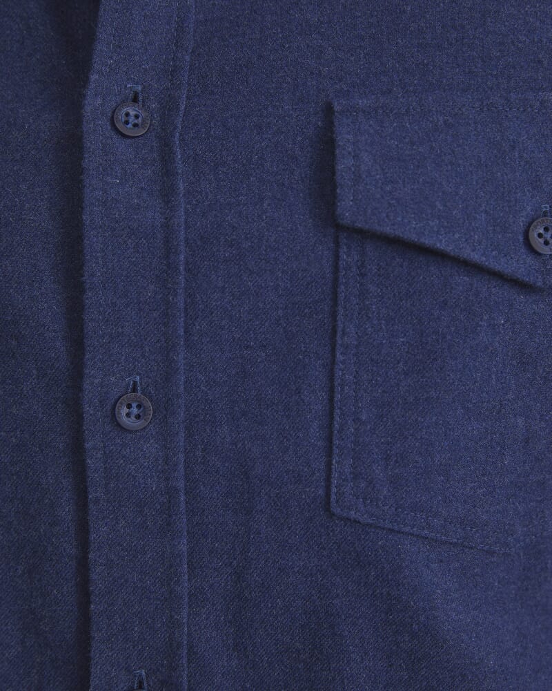 Jarron Long Sleeve Shirt in NAVY MELANGE