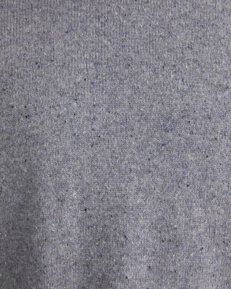 Noah Speckled Merino Crew Knit in GREY/MULTI