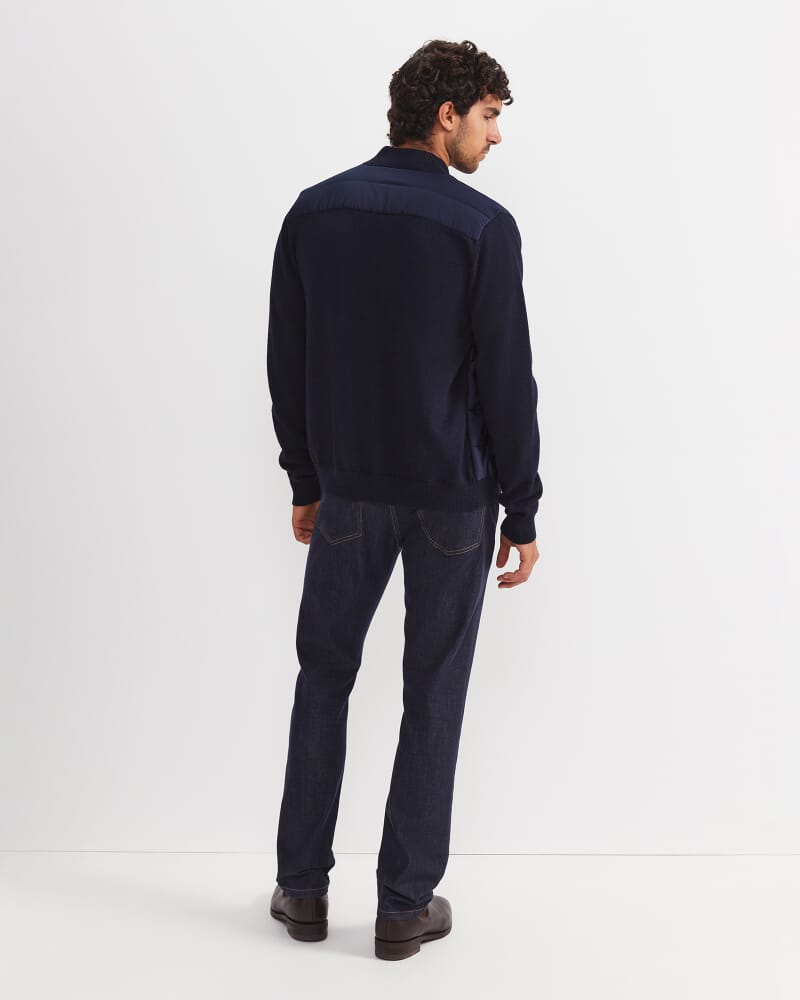 Arthur Hybrid Jacket in NAVY