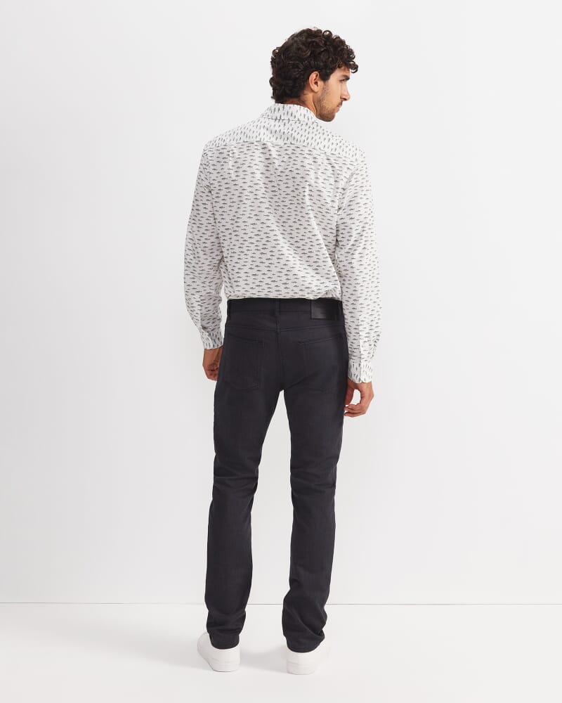 Arlo Brushed 5 Pocket Pant in BLACK