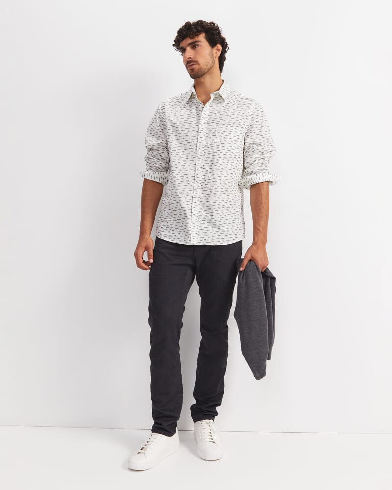 Arlo Brushed 5 Pocket Pant in BLACK