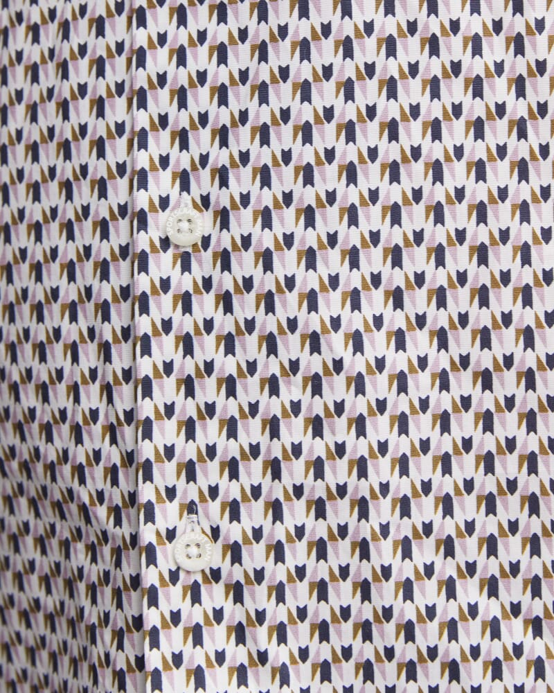 Leo Liberty Long Sleeve Shirt in WHITE/MULTI