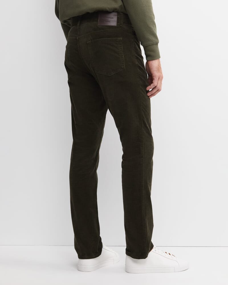 Hudson Straight Leg Cord in KHAKI