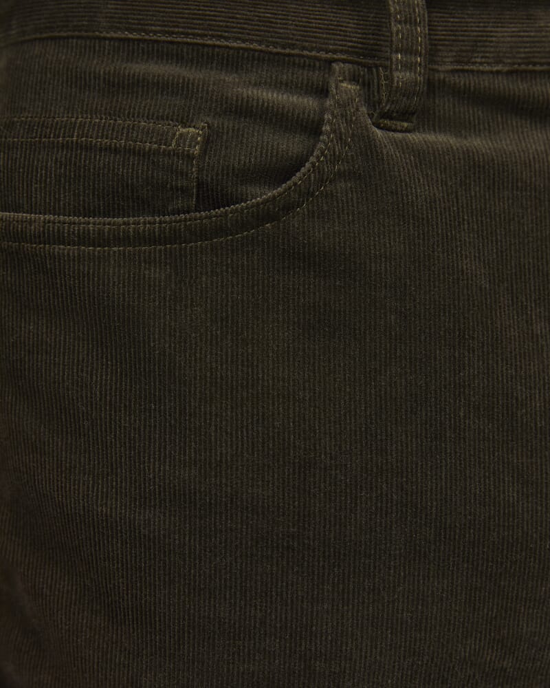 Hudson Straight Leg Cord in KHAKI