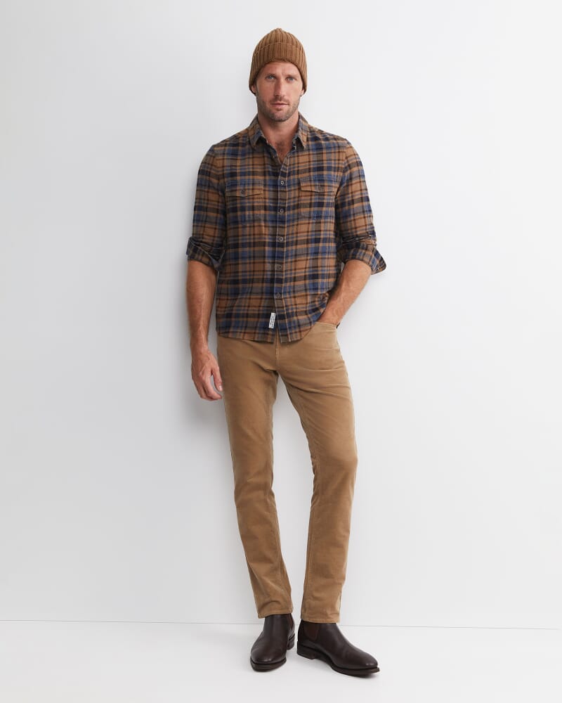 Hudson Straight Leg Cord in LATTE