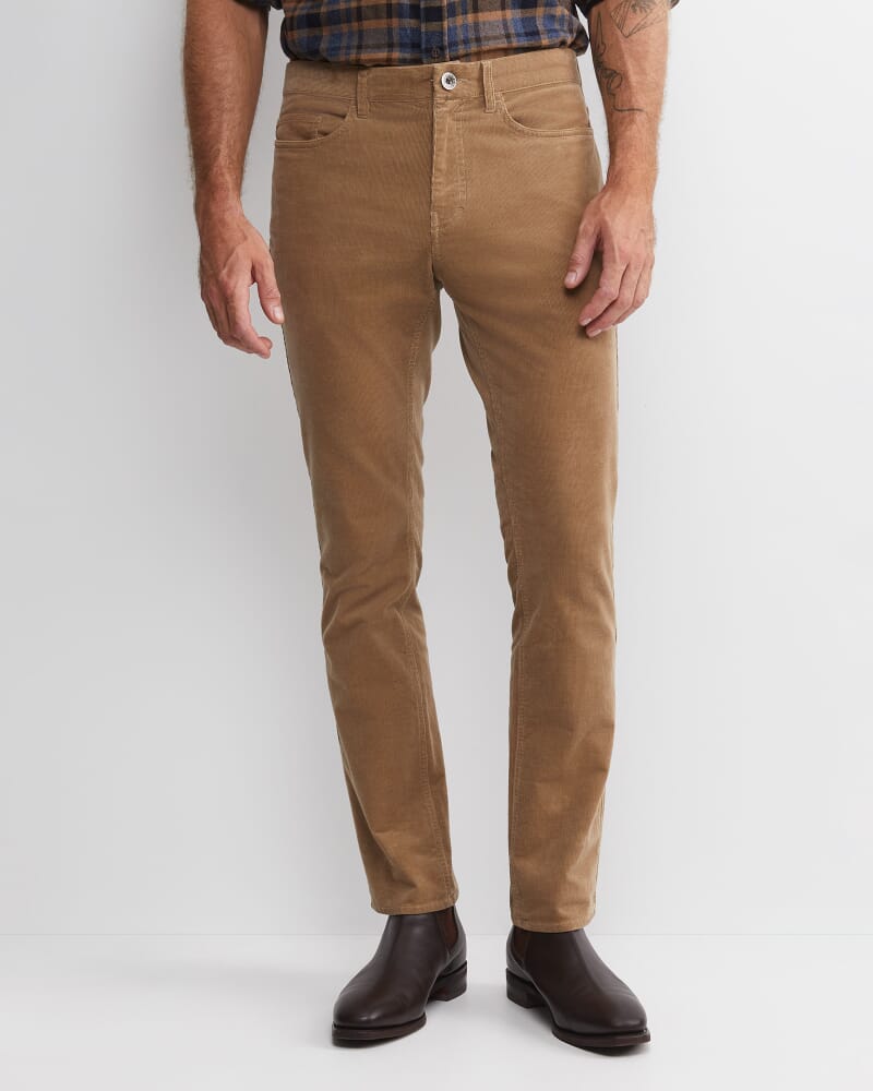 Hudson Straight Leg Cord in LATTE