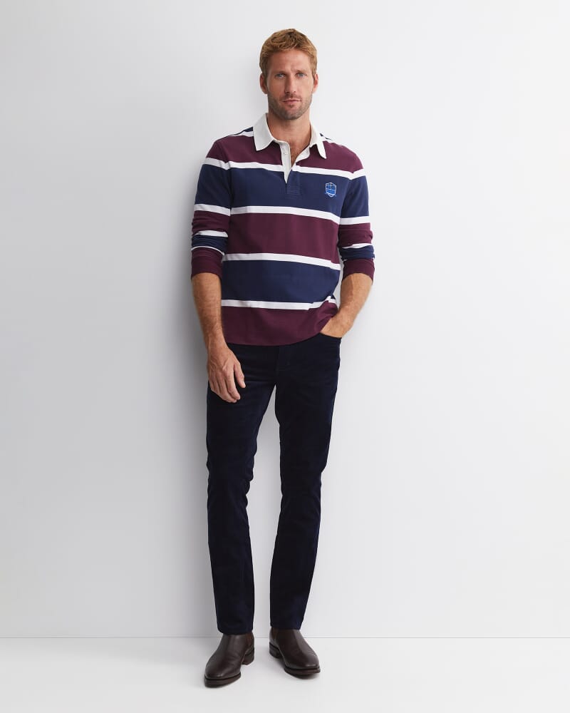 Hudson Straight Leg Cord in NAVY