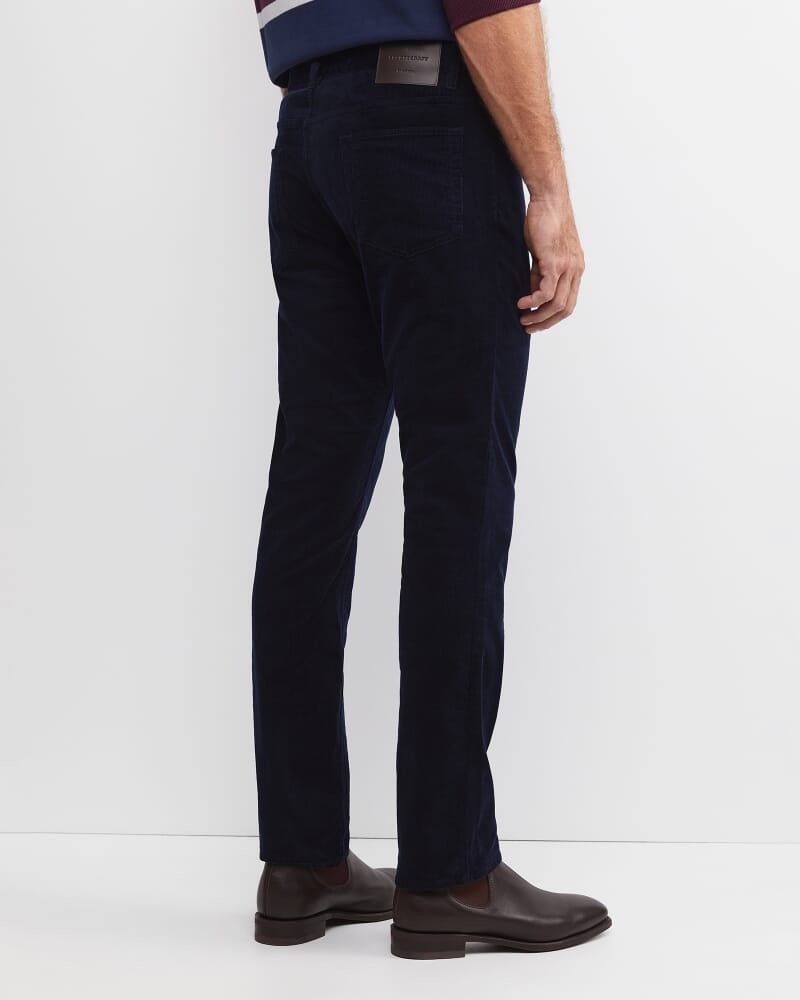 Hudson Straight Leg Cord in NAVY
