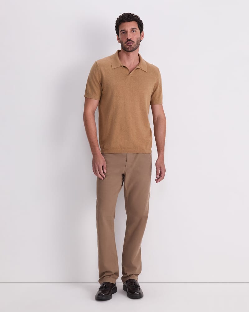 Ojas Knit Polo in KELP