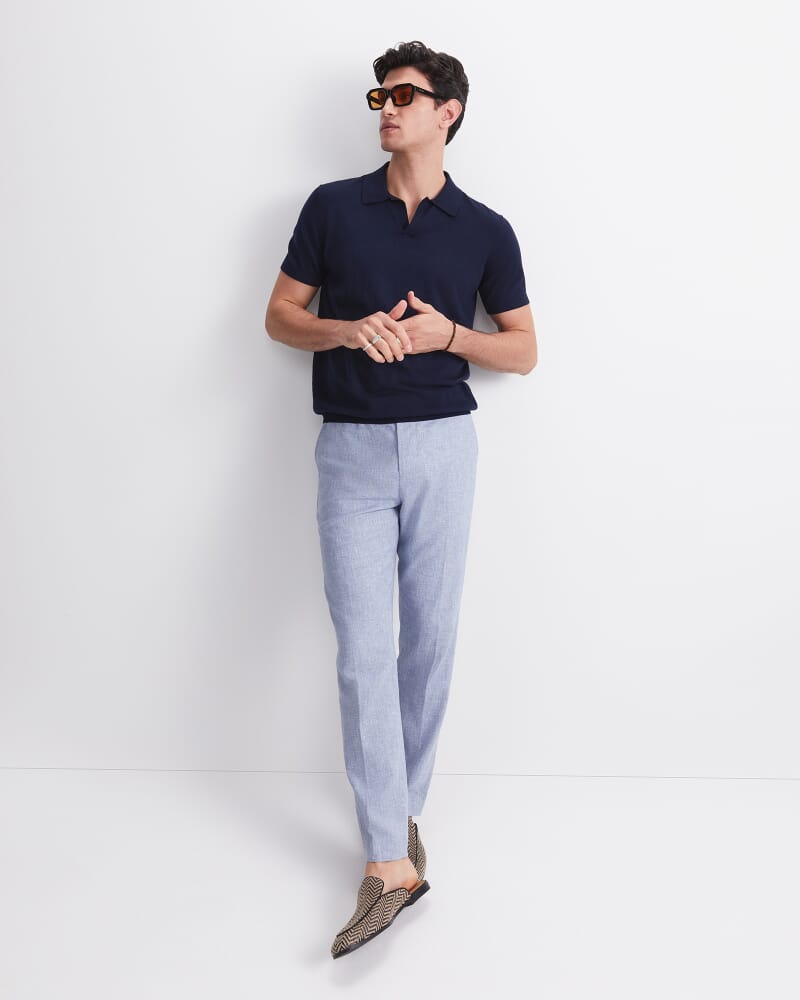 Ojas Knit Polo in NAVY