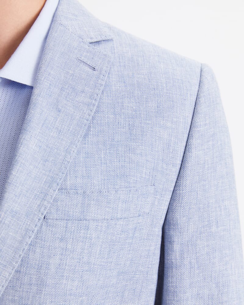 Ridley Linen Blend Suit Jacket in BLUE
