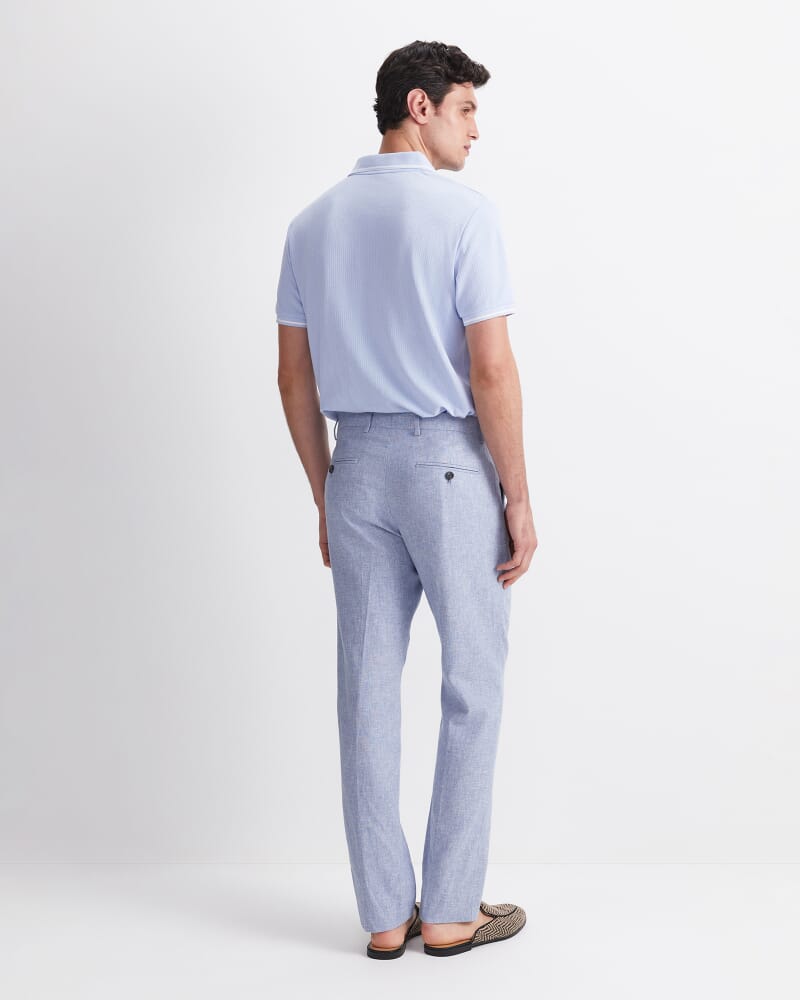 Ridley Linen Blend Suit Pant in BLUE