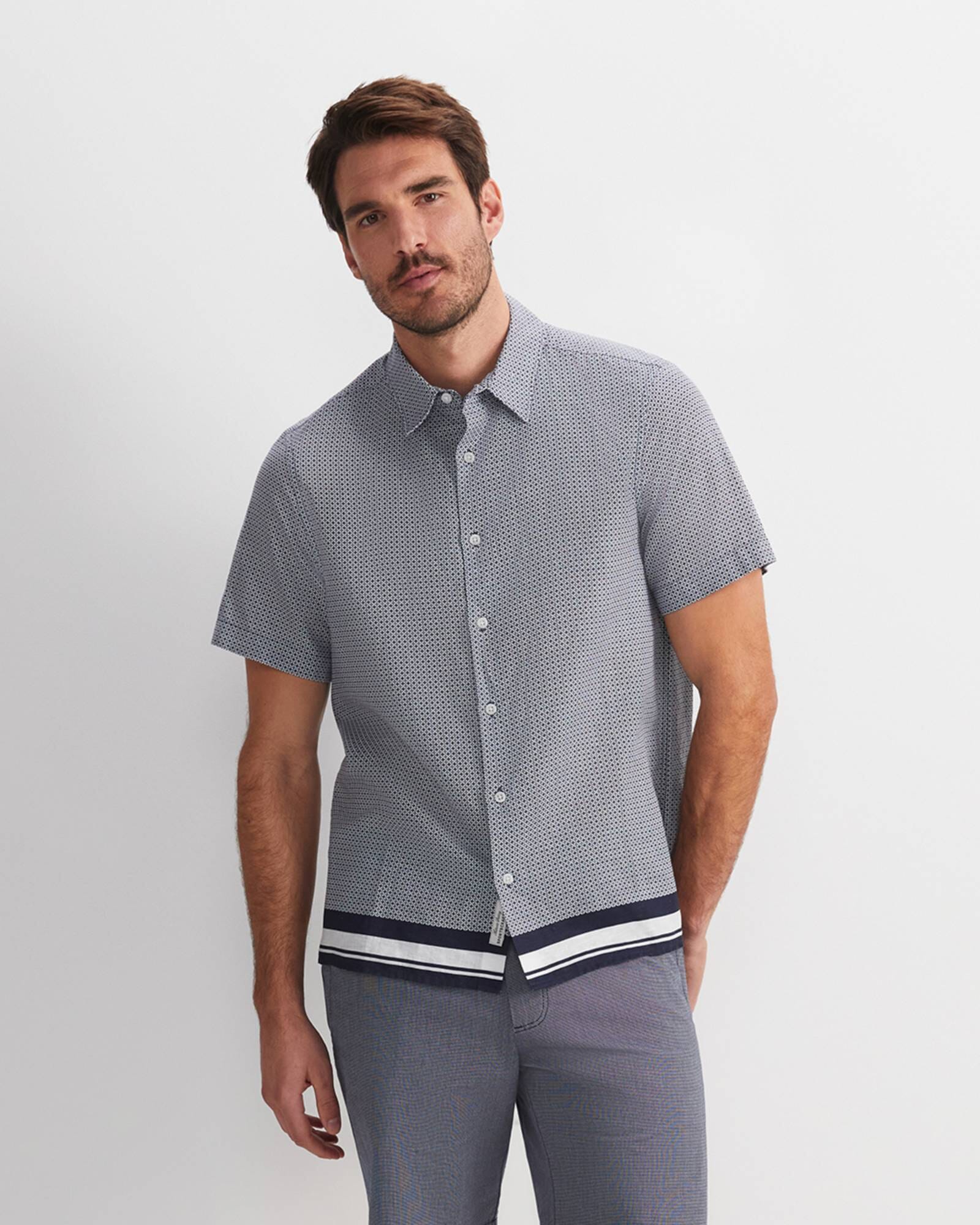 Brett Short Sleeve Print Shirt