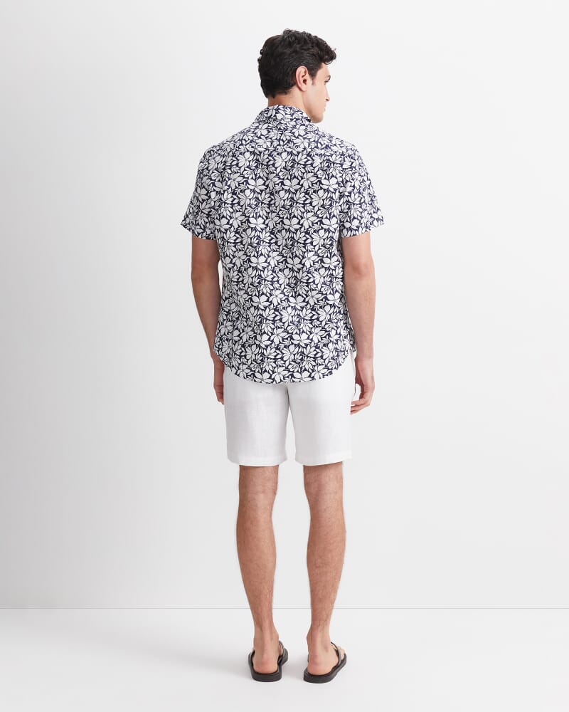 Paulo Short Sleeve Print Shirt in BLUE MULTI