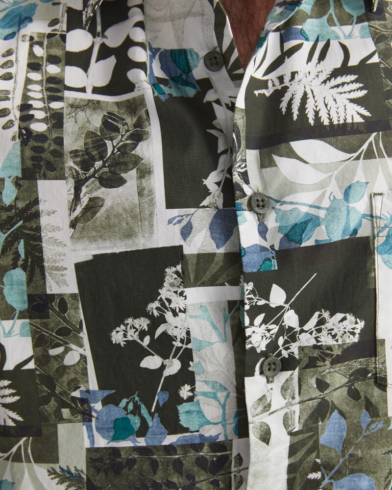 Tom Libery Short Sleeve Shirt in GREEN MULTI