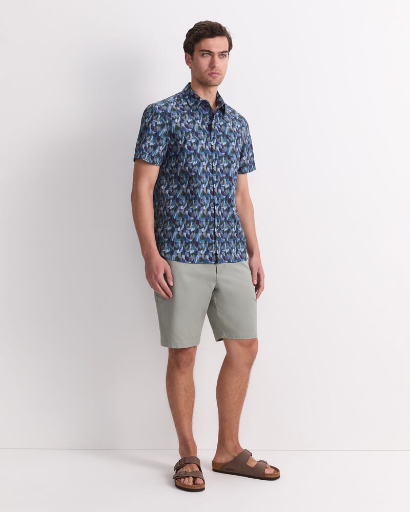 Cy Short Sleeve Liberty Shirt in GREEN MULTI